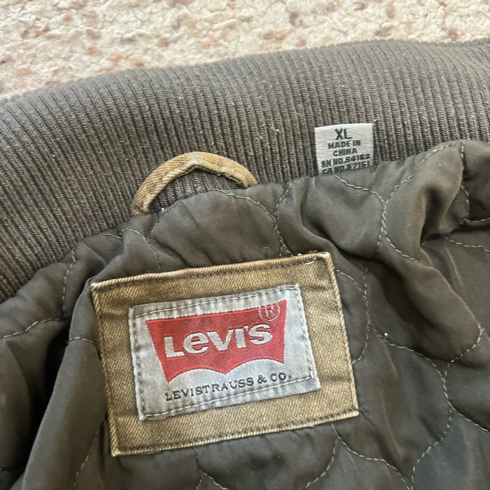Levi’s Canvas Jacket Coat Mens XL Khaki Utility Military Workwear Chore gorpcore